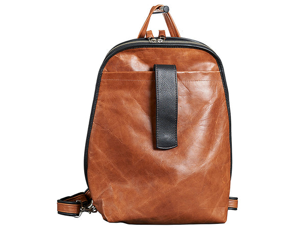 handmade leather backpack