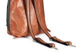 handmade leather backpack straps