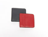 Personalized Leather Minimalist Wallet, Will Hold Euro Bills.